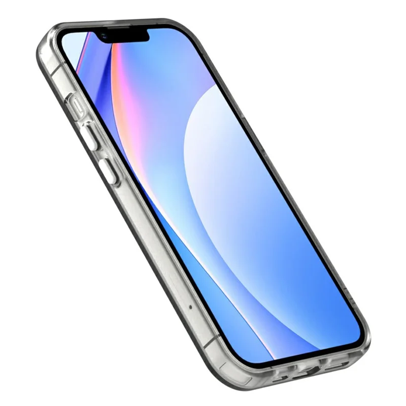 Candy Series For iPhone 14  /  13 Case Compatible with MagSafe PC+TPU+PET Anti-Drop Phone Cover - White