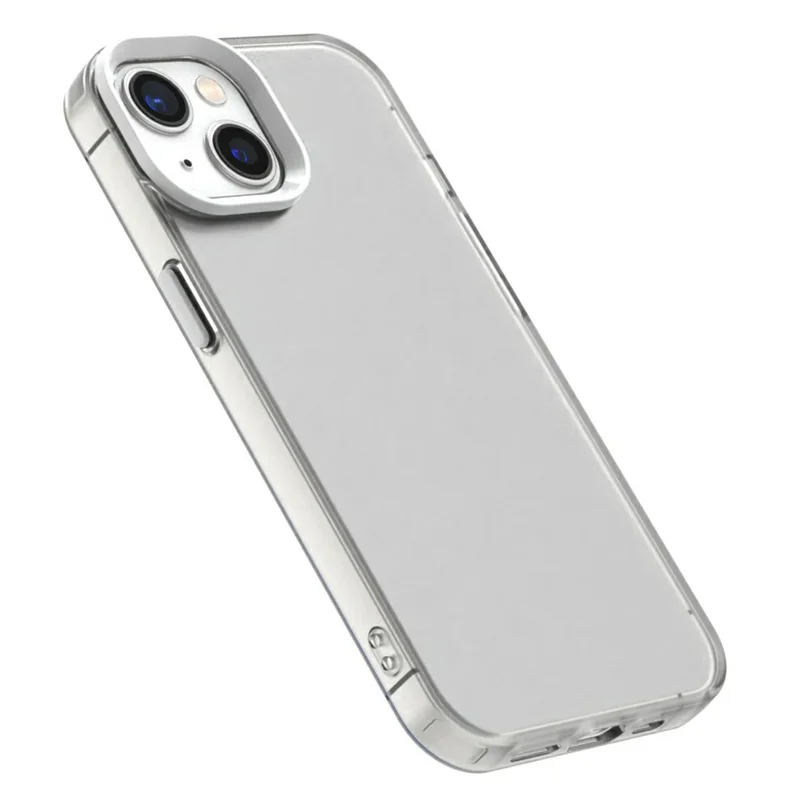 Candy Series For iPhone 15 Case PC+TPU+PET Anti-Drop Phone Cover - White