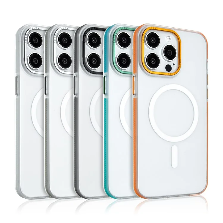 Объемная Покупка Для Iphone 16 Pro Max Case, Совместимый с Magsafe Ultra Thin Anti-Drop Pc+tpu. - Апельсин