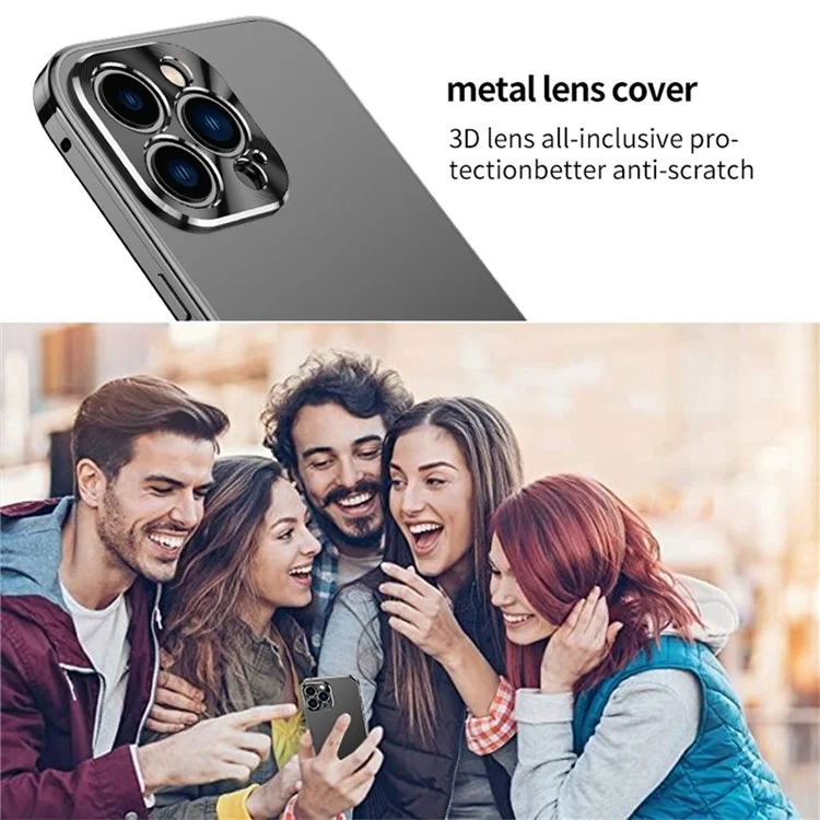 IM-CHEN For iPhone 16 Pro Case Magnetic Buckle Lock Matte PC Aluminium Alloy Frame Phone Cover - Black