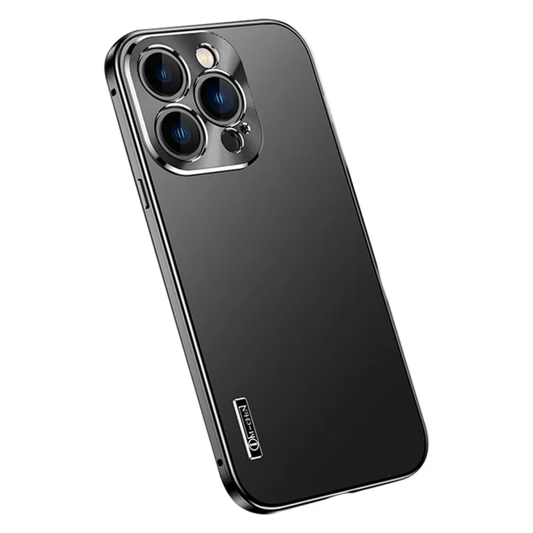 Im-chen Para Iphone 16 Pro Max Case Magnetic Buckle Lock Matte PC Aluminum Aluman Lhloy Frame Tampa - Preto