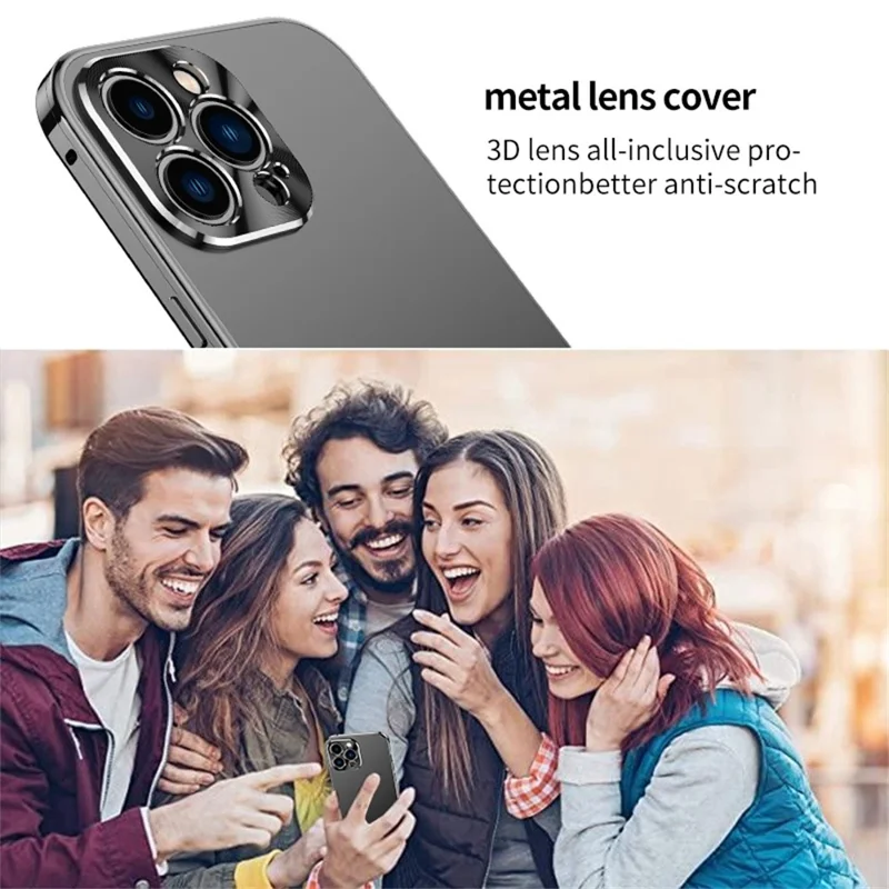 IM-CHEN For iPhone 16 Pro Max Case Magnetic Buckle Lock Matte PC Aluminium Alloy Frame Phone Cover - Desert Gold
