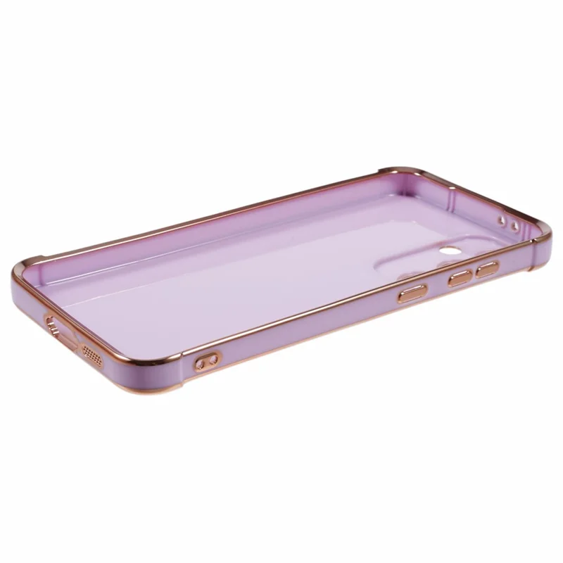 Pour Samsung Galaxy A25 5G (Global) (161,0 x 76,5 x 8,3 mm) Coque Electroplated Frame TPU Soft Phone Cover - Violet