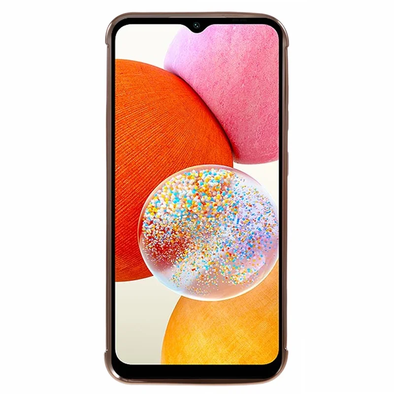 لسامسونج جالكسي A14 4G / 5G غطاء كهربائي إطار من مادة TPU ناعم لتغطية الهاتف - أبيض عاجي