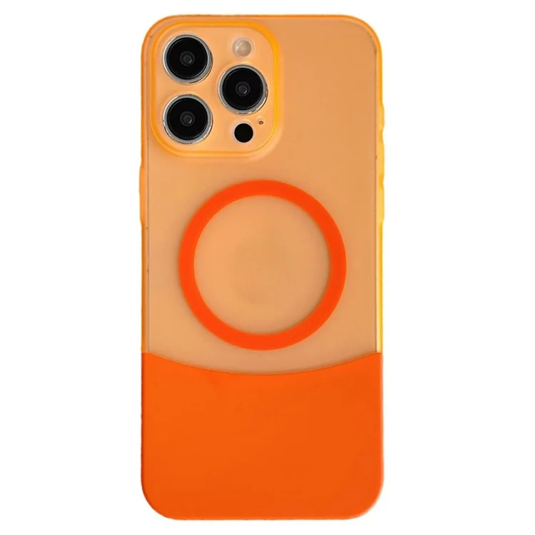 Per Iphone 15 Pro Max Case Compatibile Con il Colore di Giunzione Del Telefono PC Magsafe-touch PC - Arancia