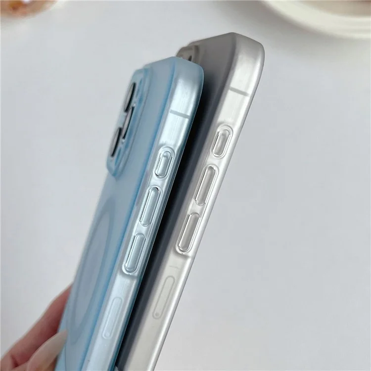 Per Iphone 15 Pro Max Case Compatibile Con il Colore di Giunzione Del Telefono PC Magsafe-touch PC - Arancia