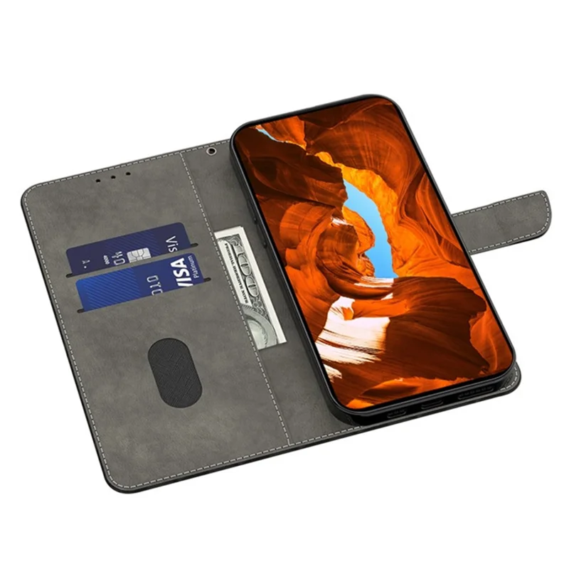For Samsung Galaxy A14 4G / 5G Case Pattern Printed Protective Cover TPU+PU Leather Flip Phone Case - Blue Dragonfly