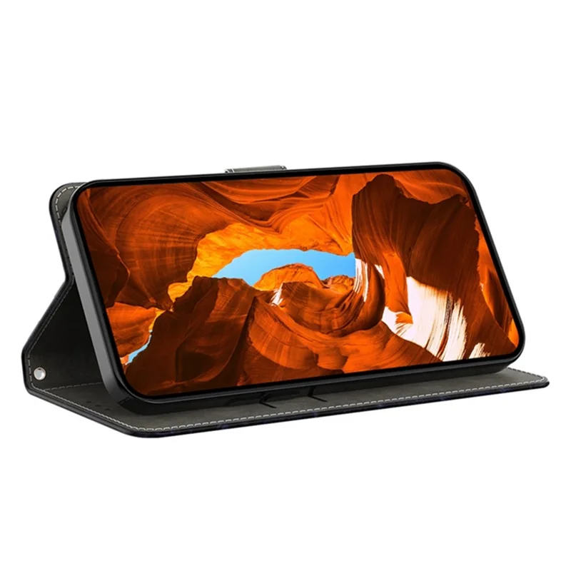 For Samsung Galaxy A15 4G / 5G Case Pattern Printed Protective Cover TPU+PU Leather Flip Phone Case - Leopard Print