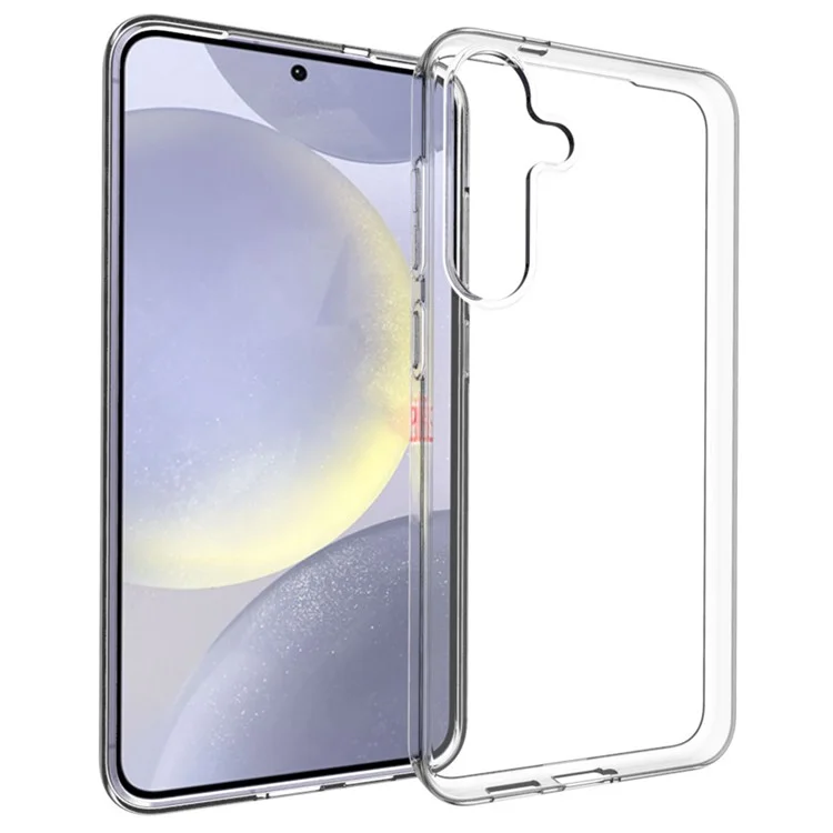 Para o Samsung Galaxy S25+ Clear Phone Case Marca d'água Resistente Capa Traseira de TPU