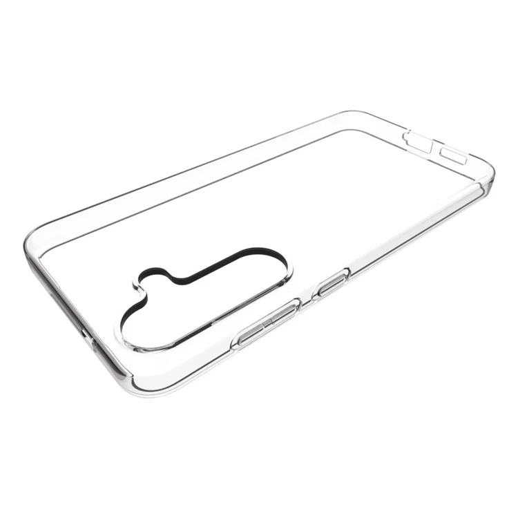 Para o Samsung Galaxy S25+ Clear Phone Case Marca d'água Resistente Capa Traseira de TPU