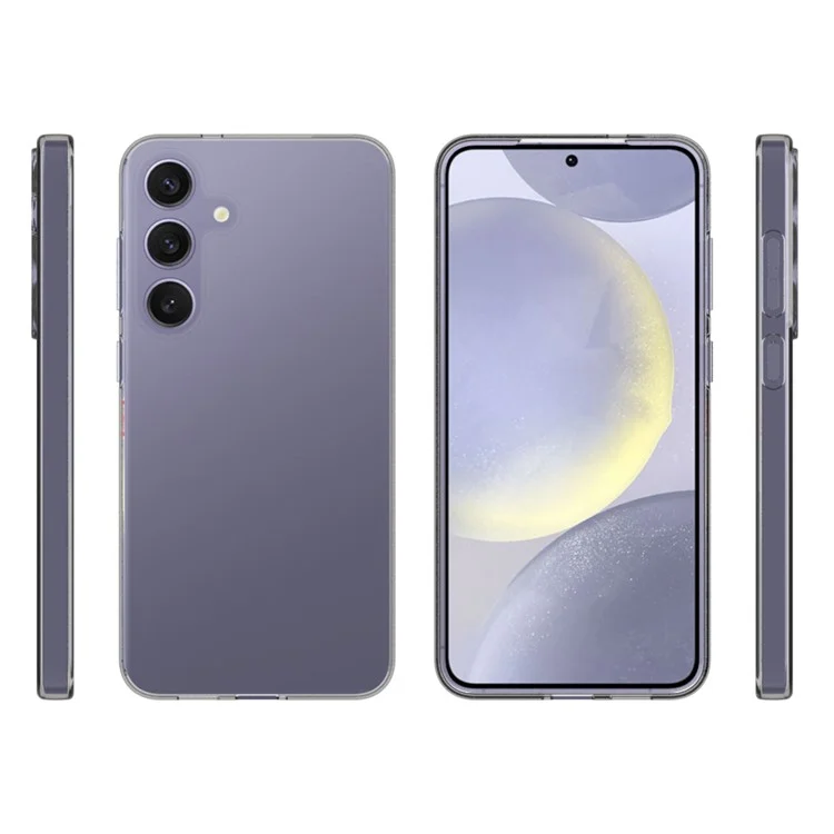 Para o Samsung Galaxy S25+ Clear Phone Case Marca d'água Resistente Capa Traseira de TPU