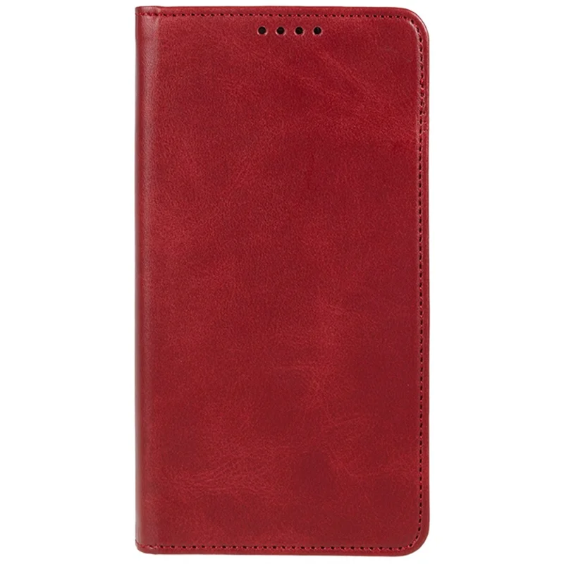 For Xiaomi 14T Pro Case Strong Magnetic PU Leather Phone Cover Calf Texture - Red