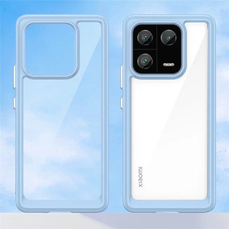 For Xiaomi 13 Pro 5G Case TPU +Acrylic Protective Clear Phone Cover - Blue