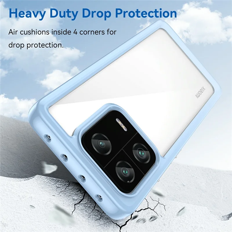 For Xiaomi 13 Pro 5G Case TPU +Acrylic Protective Clear Phone Cover - Blue