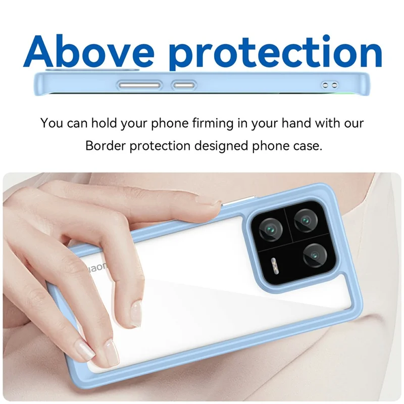For Xiaomi 13 Pro 5G Case TPU +Acrylic Protective Clear Phone Cover - Blue