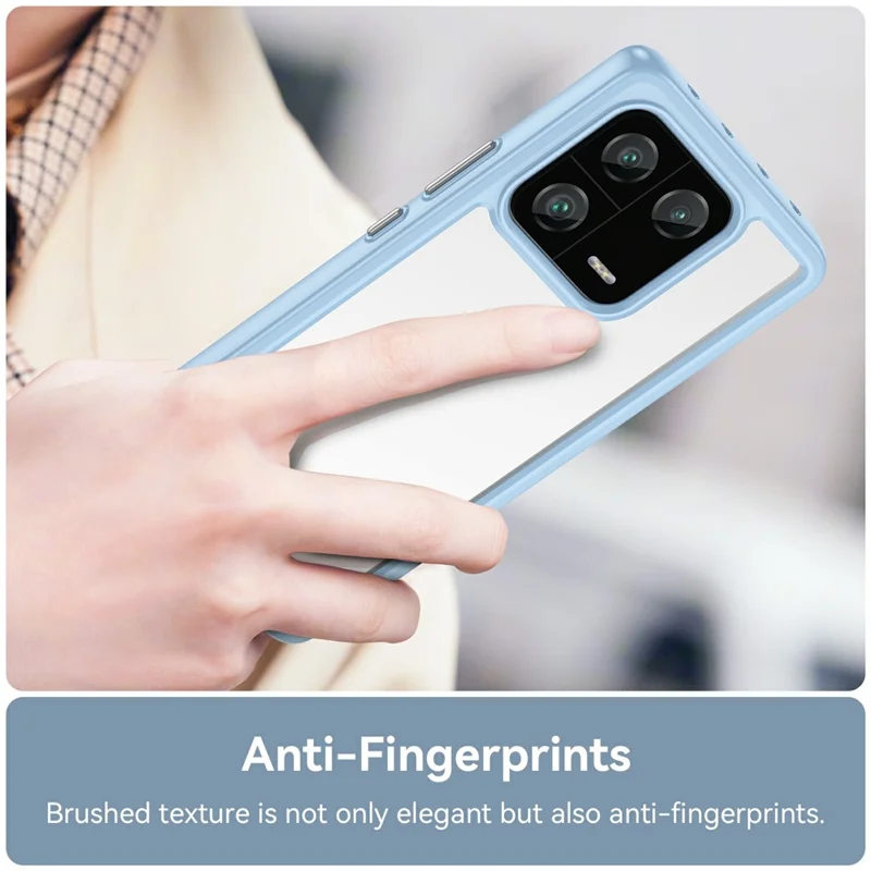 For Xiaomi 13 Pro 5G Case TPU +Acrylic Protective Clear Phone Cover - Blue