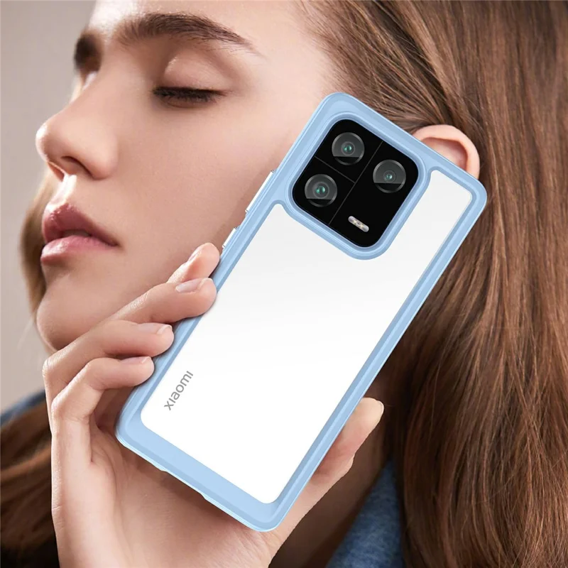 For Xiaomi 13 Pro 5G Case TPU +Acrylic Protective Clear Phone Cover - Blue