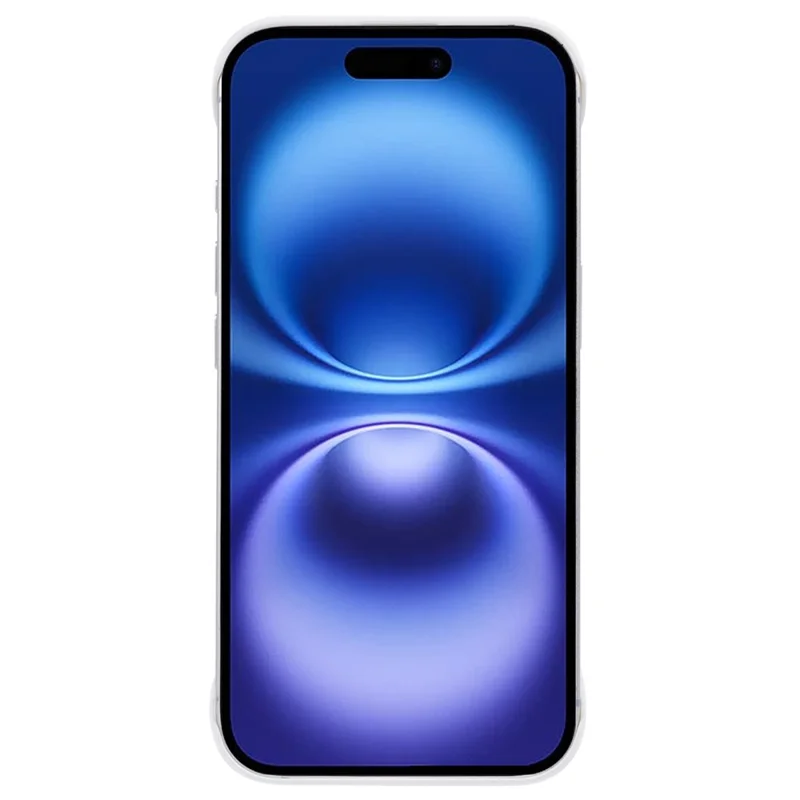 Capa para iPhone 16 Plus Case Hard PC Sem Moldura Dissipação de Calor Capa de Telefone - Branca