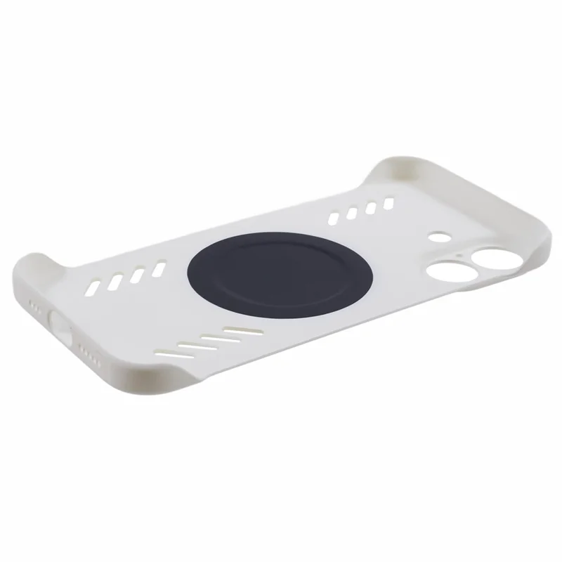 Capa para iPhone 16 Plus Case Hard PC Sem Moldura Dissipação de Calor Capa de Telefone - Branca