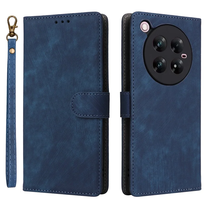 Für Infinix Zero 40 5G X6861 Wallet Case RFID-blockendes PU-Leder-Cover mit Ständerblick - Blau