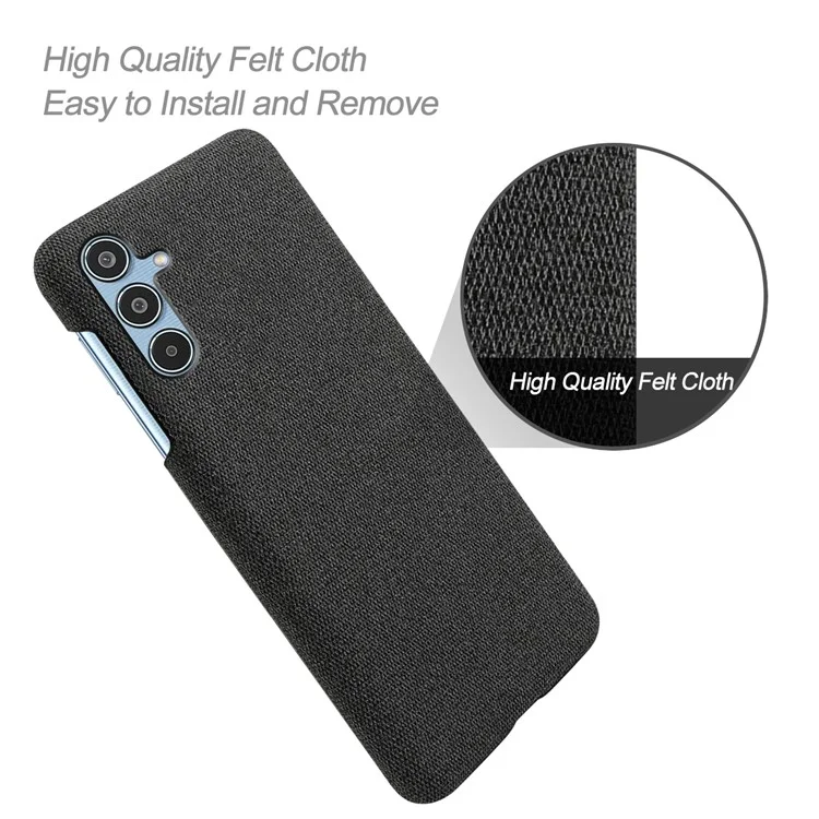 Для Samsung Galaxy M35 5G Case Tratle Texture Vontrachatch Protection PC Phone Cope - Черный