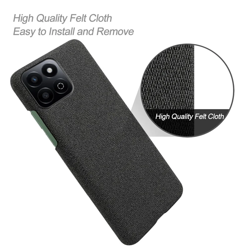 Para Honor Play 60 Plus 5G Case Textura Anti-Scratch Protective PC Cover - Negro