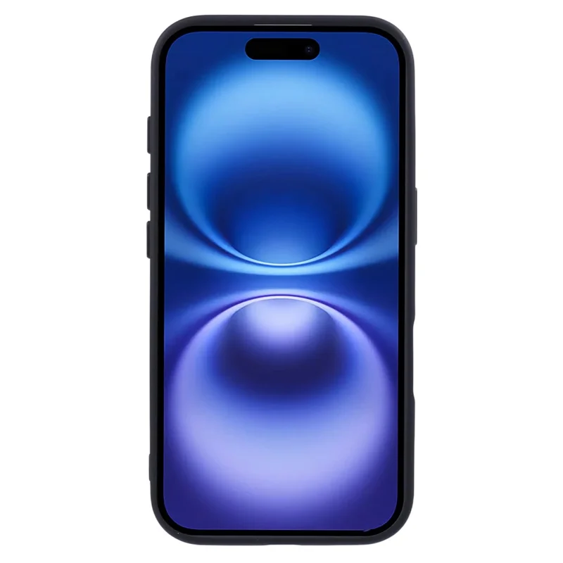 Für iPhone 16 Plus kompatible Hülle mit MagSafe Skin-Touch PC+TPU Handyhülle - Schwarz
