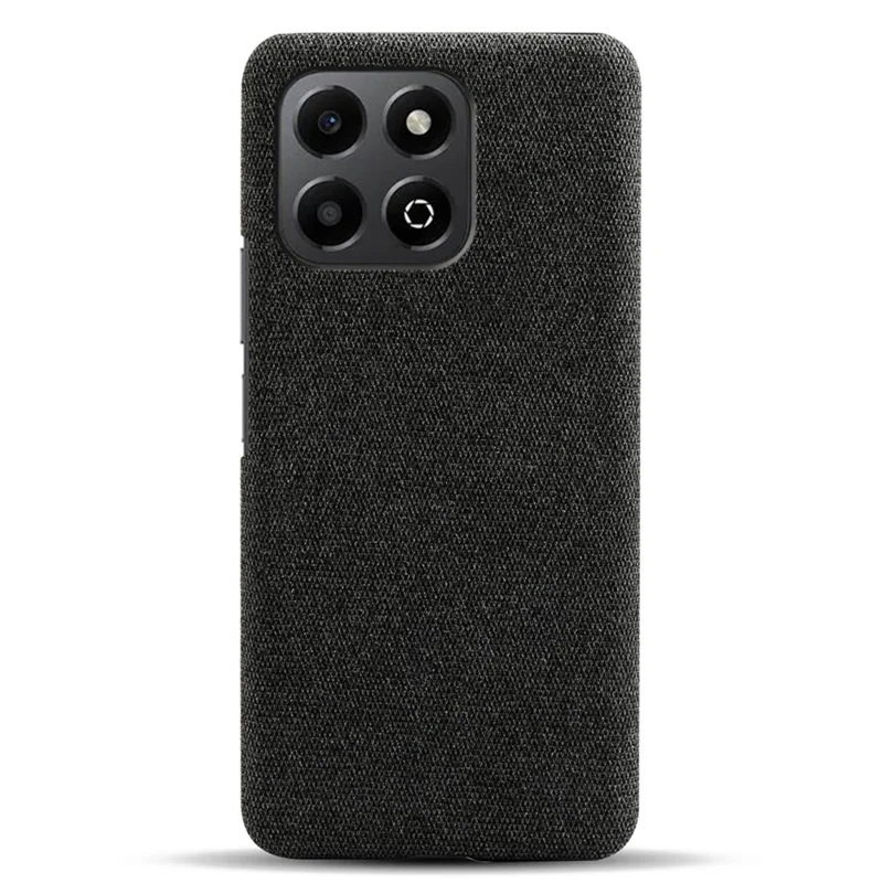 Para Honor X6b 4G Case Textura de la Textura Antiscrach Protectiva PC Cubierta de Teléfono - Negro