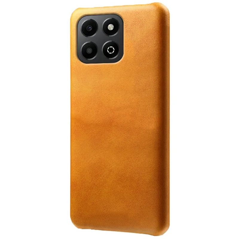 Para Honor X6b 4G Case de Terneros Textura PU Leather PC Hard PC Teléfono Portada - Naranja