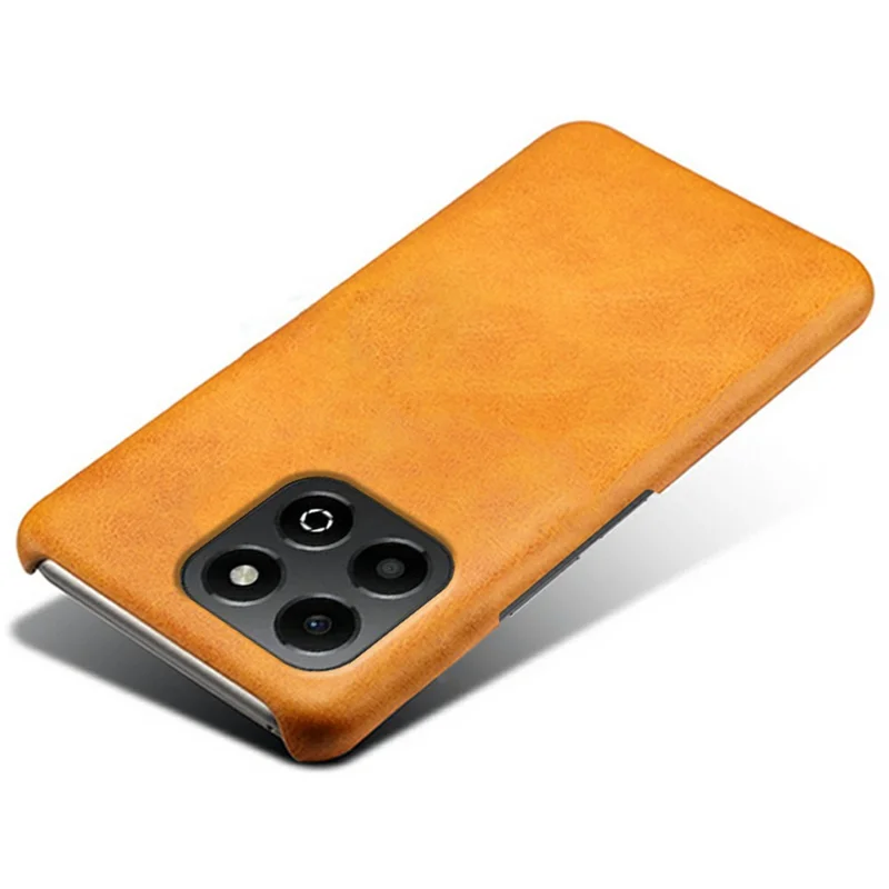 Para Honor X6b 4G Case de Terneros Textura PU Leather PC Hard PC Teléfono Portada - Naranja