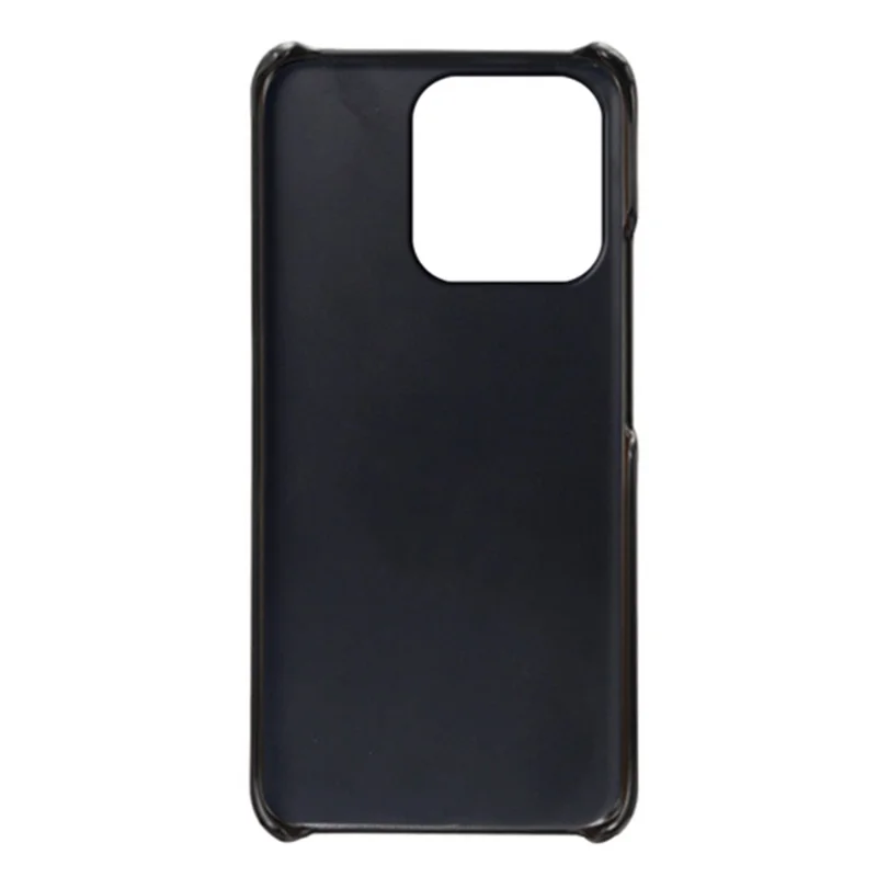 For Honor X60i 5G Case Dual Card Slots PU Leather + Hard PC Phone Cover - Black
