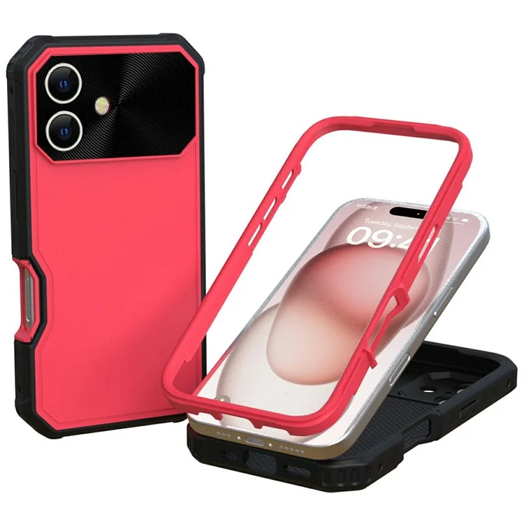 GW24 Для Iphone 16 Plus Case, Совместимый с Magsafe Drop-защищенным TPU+PC Protector - Красный
