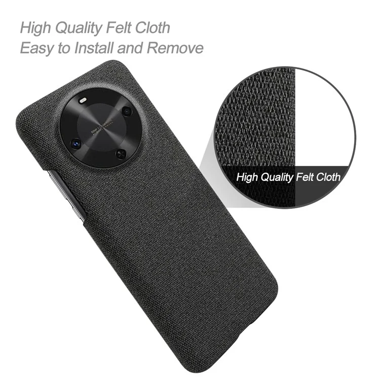 Para Huawei Maimang 30 5g Textura de Pano de Estojo Anti-arranhão Capa de Telefone Para PC Para PC - Preto
