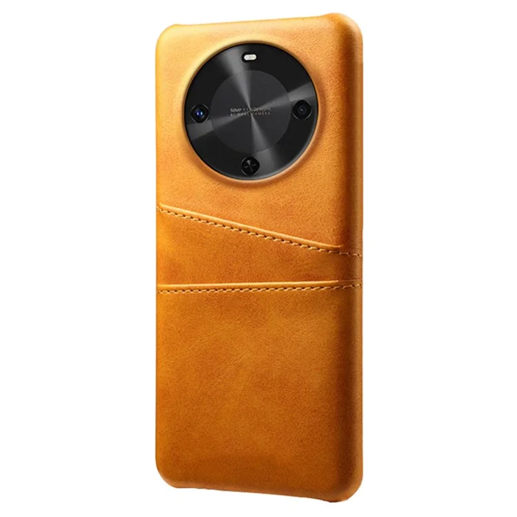 Para Huawei Maimang 30 5g Case de Cartão Duplo PU Couro + Tampa do Telefone PC Rígido - Laranja