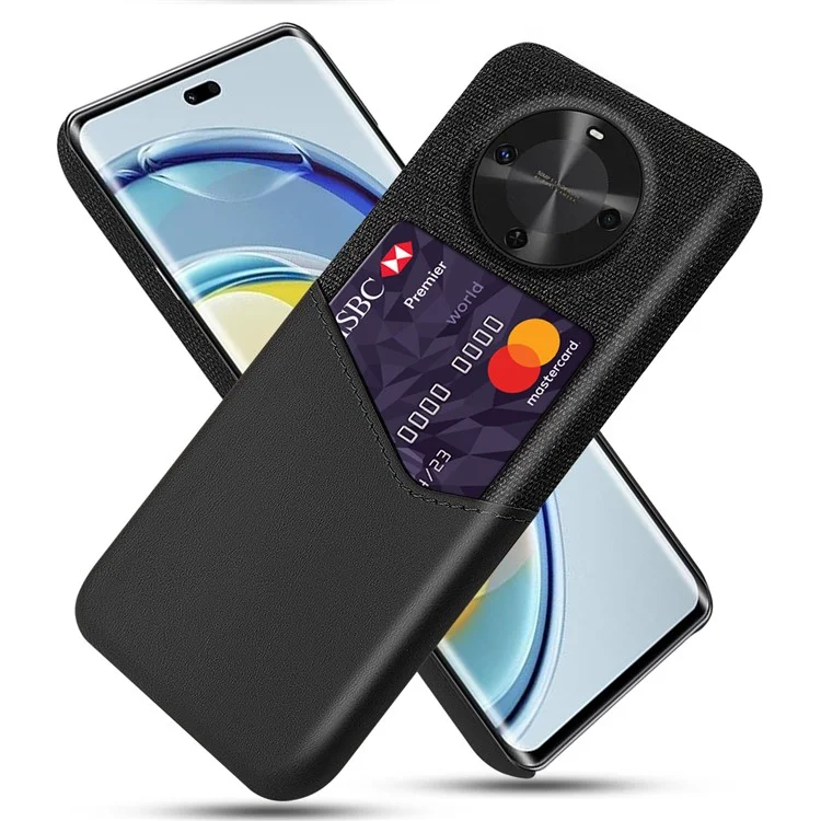 Para Huawei Maimang 30 5g Textura de Pano de Caixa PU - Preto