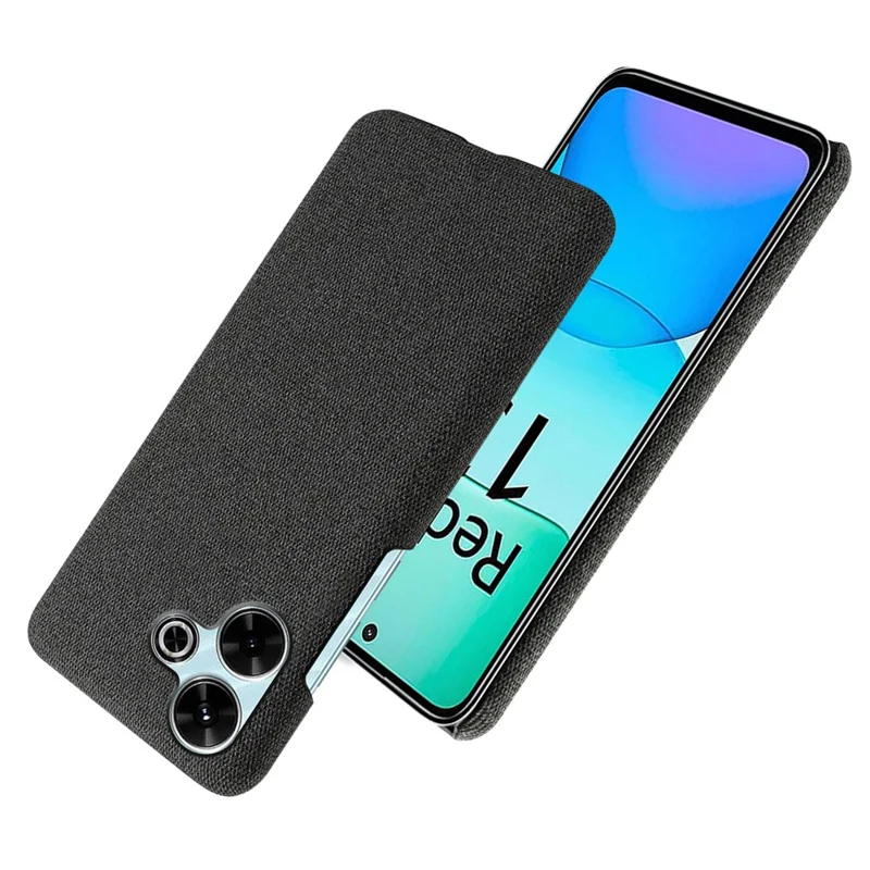 Para Xiaomi Redmi 13 4G Case Textura Anti-Scratch Protective PC Telep Cubierta - Negro