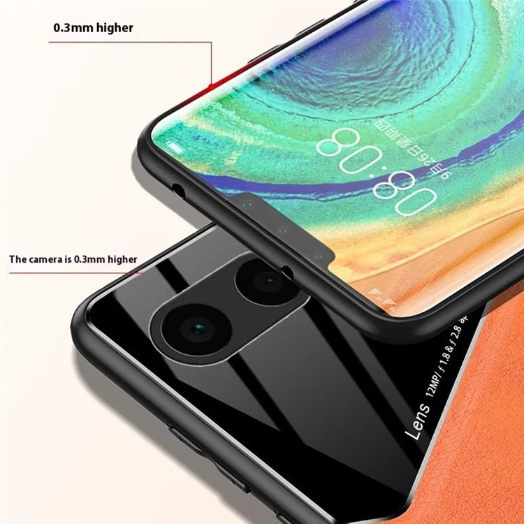 Per OnePlus Nord 4 Case pc Rivestito in Pelle PC+TPU Cover - Arancia