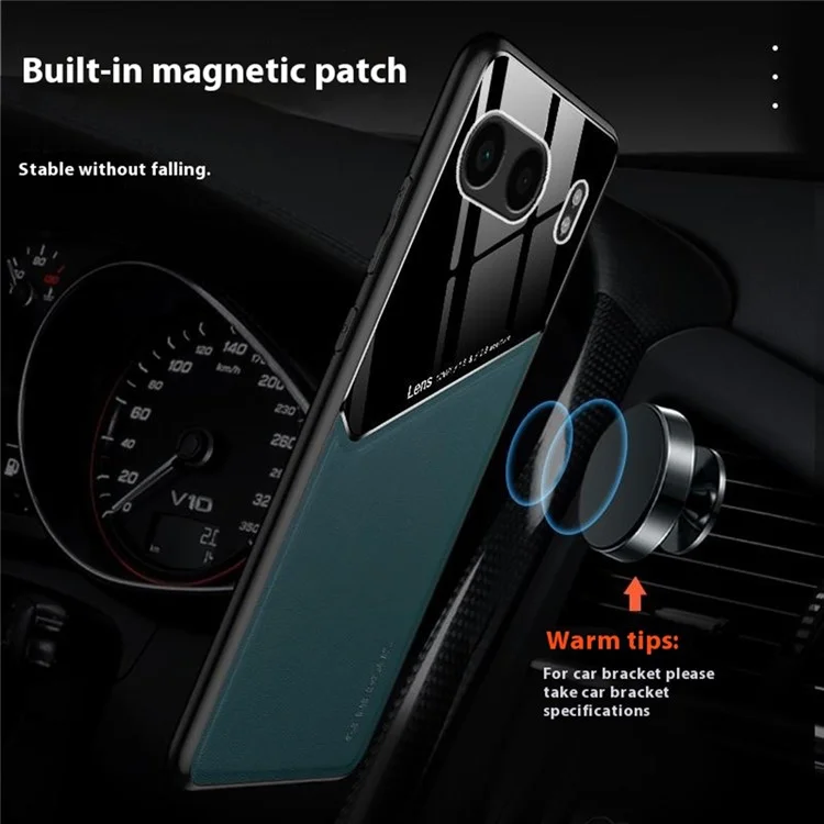 Per OnePlus Nord 4 Case pc Rivestito in Pelle PC+TPU Cover - Arancia