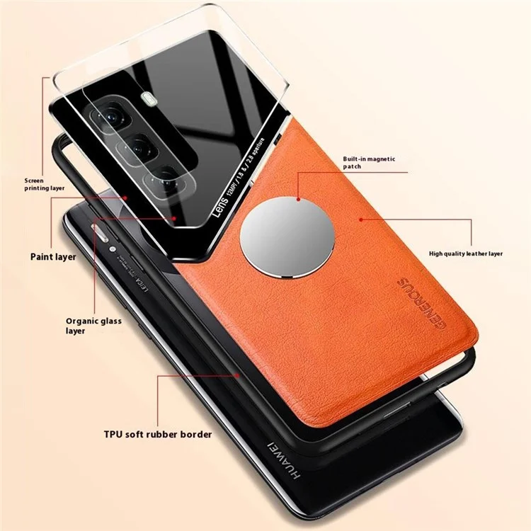 Для Infinix Hot 50 5G Case Cake Coate Pc+tpu Phone Back Cover - Апельсин