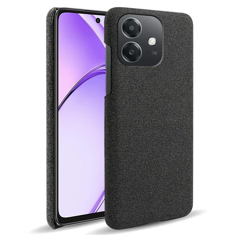 Для Oppo A3x 5G (индия) Текстура Текстура Ткань Против Скребки. - Черный