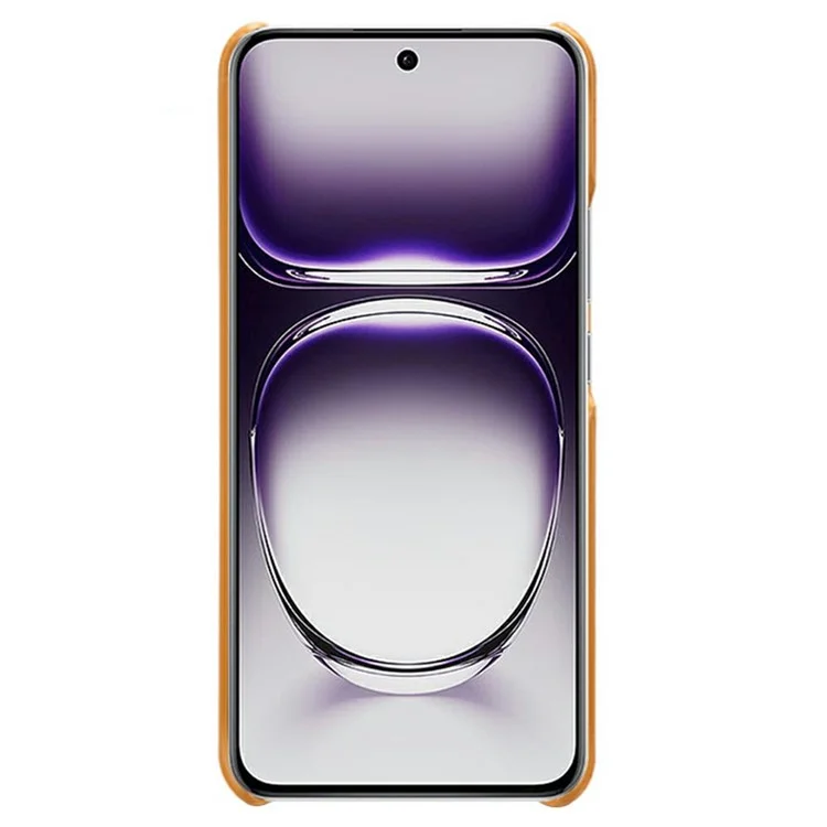 Per Oppo Reno12 5G (globale) Case Peture PU Petura PC Hard PC Coperchio - Arancia
