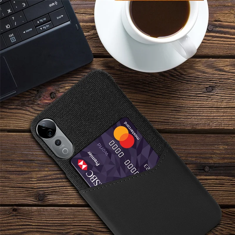 Для Vivo S19 Pro 5G Case Tlass Tempure PU - Черный
