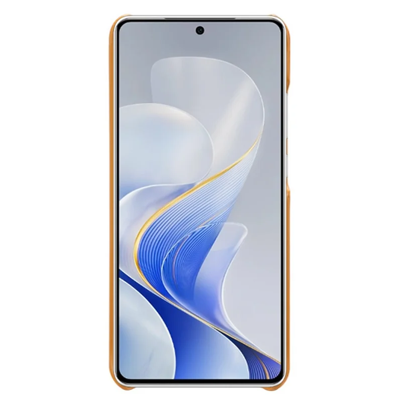 Для Vivo S19 5G Case Dual -card Slots PU Leather + Hard PC Phone Cover - Апельсин