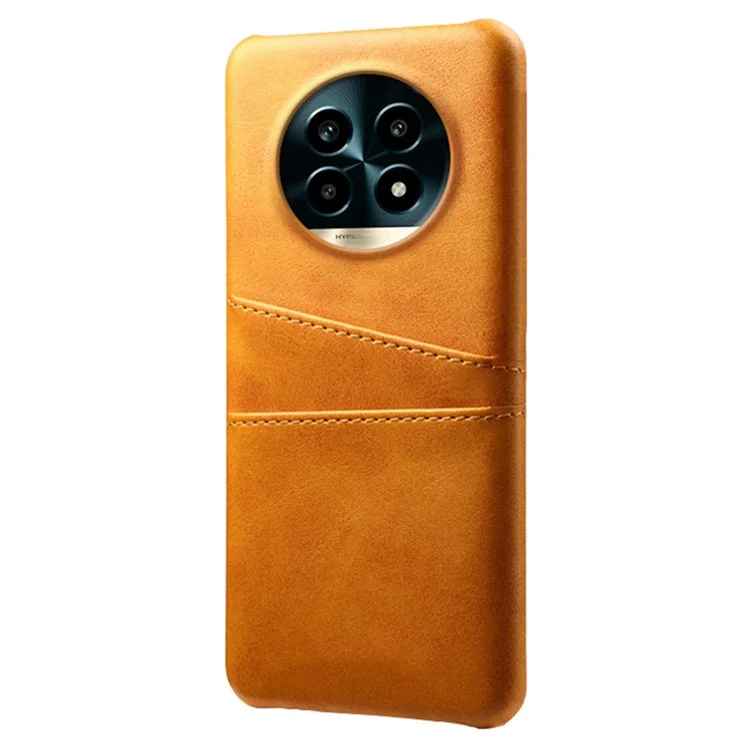 Per Slot a Doppia Scheda Case di Realme 13 Pro 5G PU Coperchio PC Hard PC - Arancia