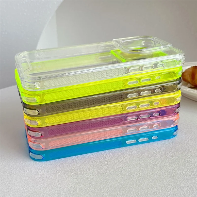 Bulk Purchasing For iPhone 16 Pro Max Case Acrylic+TPU Transparent Protective Back Cover - Pink