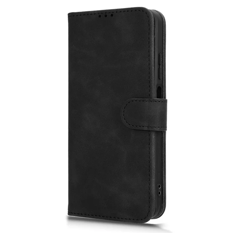 Para Infinix Hot 50 5g Case de Cuero Skin-snedphel Anti-Drop Willet Flip Telephip Cover - Negro
