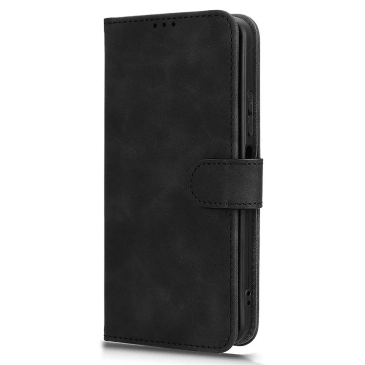 Étui en cuir pour TECNO Spark 30C 4G, effet peau, anti-chute, housse de protection à rabat pour téléphone - Noir