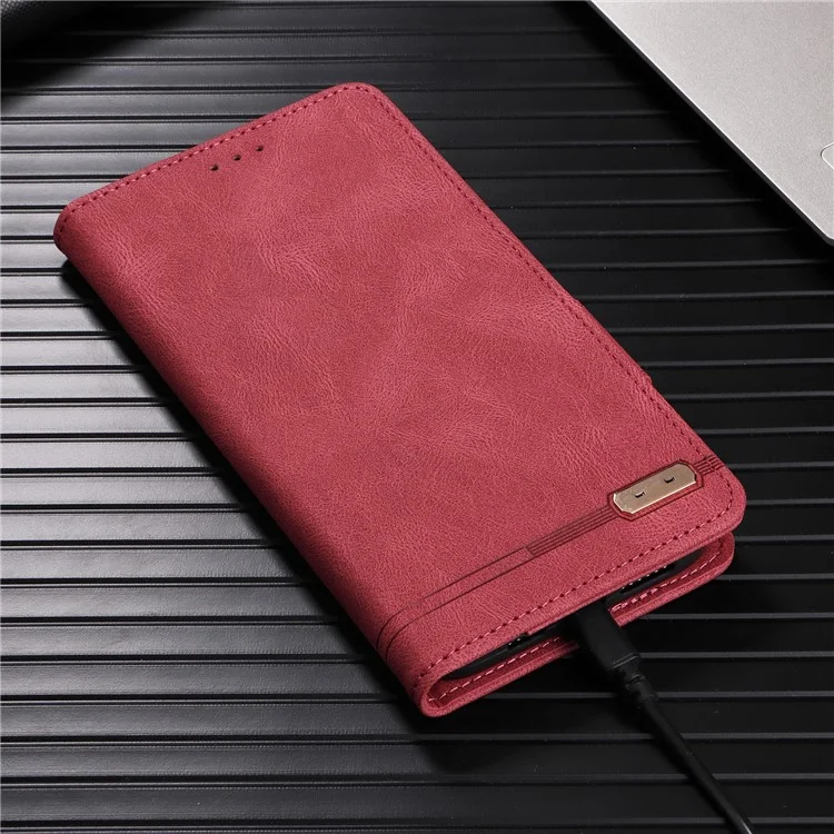 Para Xiaomi Redmi 14C 4G Case de Cuero Flip Phip Cover Con Decoración de Hardware - Rosa