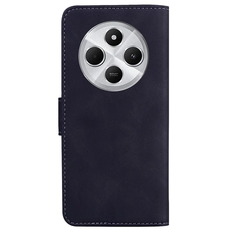 Для Xiaomi Redmi 14C 4G Case Case PU Кожаная Телефонная Крышка Для Бабочки Печати - Черный