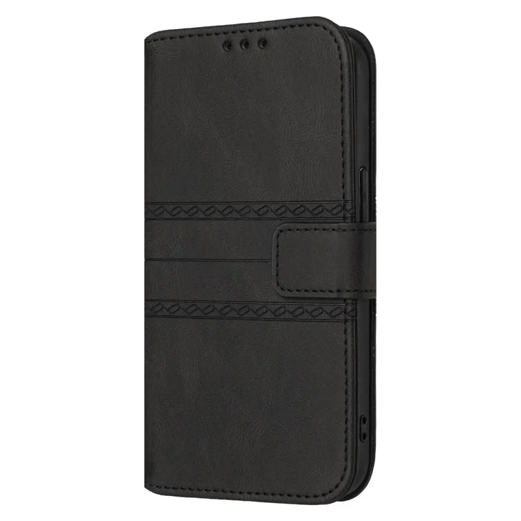 Para Xiaomi 14t Case Wallet PU Cuero Imprimido Patrón de Teléfono Portada - Negro